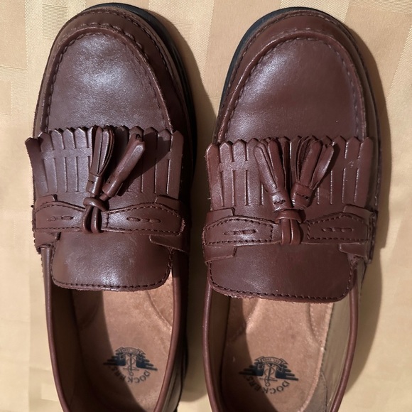 Dockers Men’s‎ Brown Leather Loafers Size 8 - Picture 4 of 10